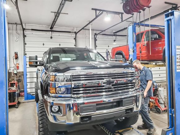 Mechanic working on a truck vehicle  | Beer's Automotive Services and Repair