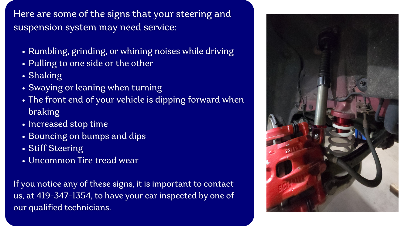 Signs That Your Steering and Suspension System may Need Service  | Beer's Automotive Services and Repair