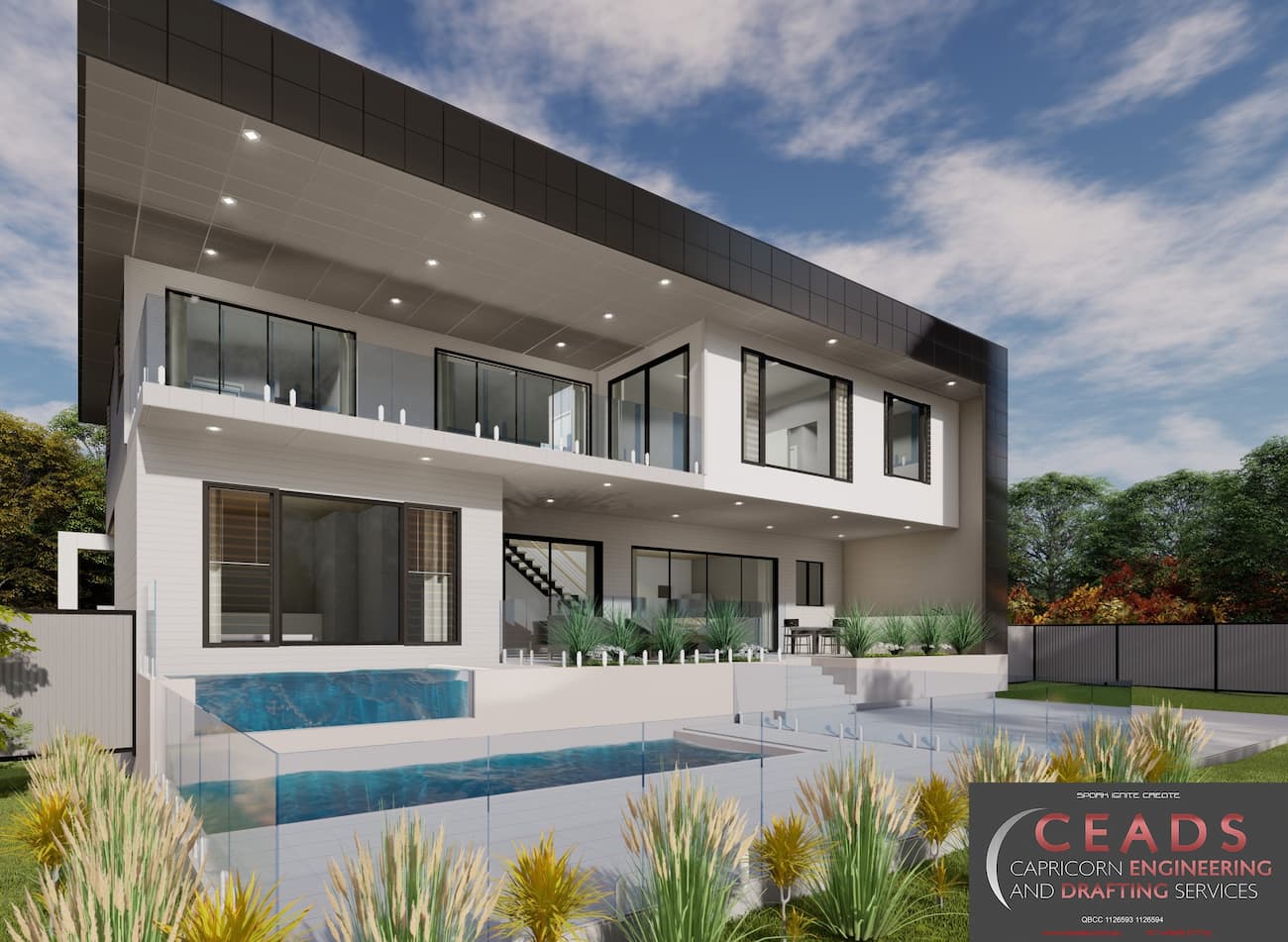3D Render of an Elegant House Design - Engineering And Drafting Services Near Me in Australia