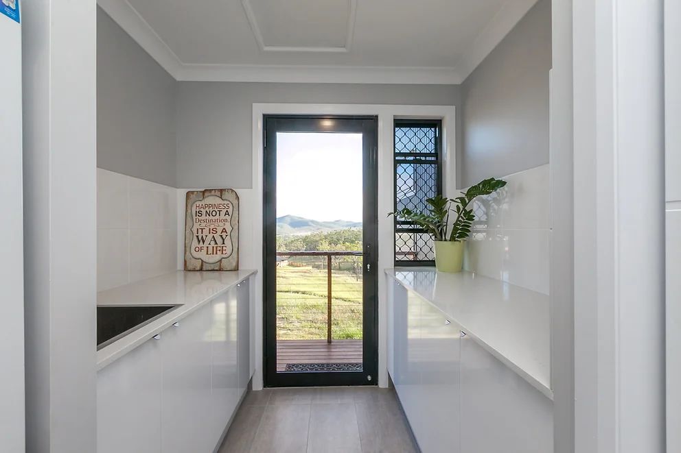 Hallway in White Modern House — Engineering And Drafting Services In Yeppoon, QLD