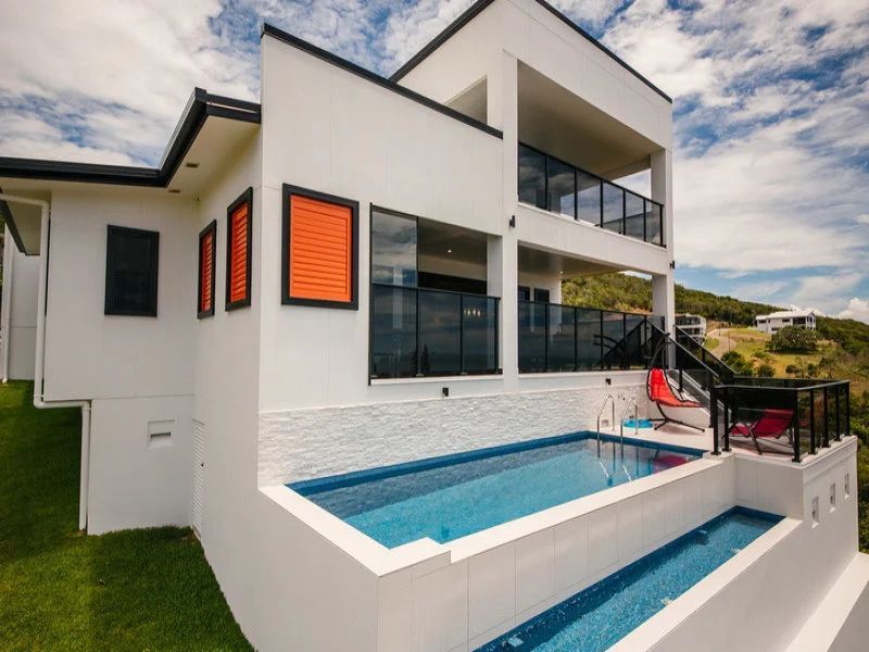 Modern House With Two Swimming Pool — Engineering And Drafting Services In Yeppoon, QLD