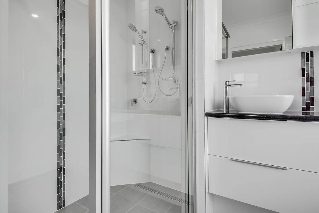 White Bathroom With Sink — Engineering And Drafting Services In Yeppoon, QLD