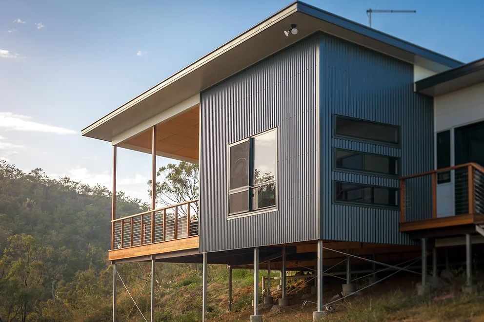 Black With Brown Modern House — Engineering And Drafting Services In Yeppoon, QLD