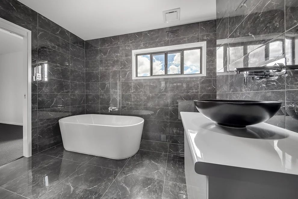 Black Sink in Modern Bathroom — Engineering And Drafting Services In Yeppoon, QLD