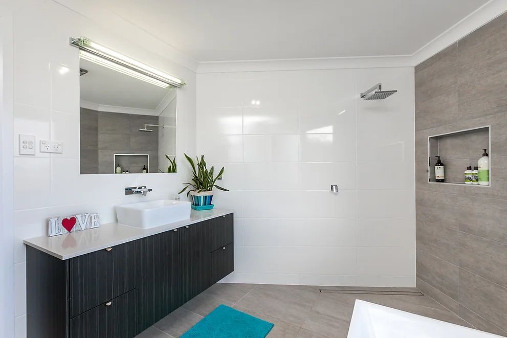 New White Bathroom Area — Engineering And Drafting Services In Yeppoon, QLD