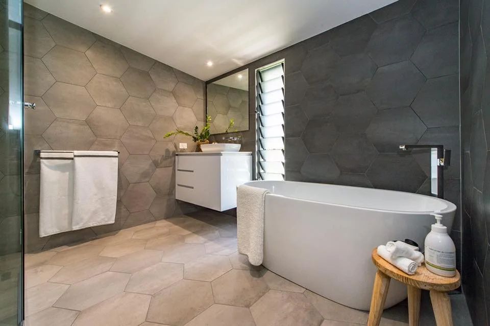 Large Bathtub in Bathroom — Engineering And Drafting Services In Yeppoon, QLD