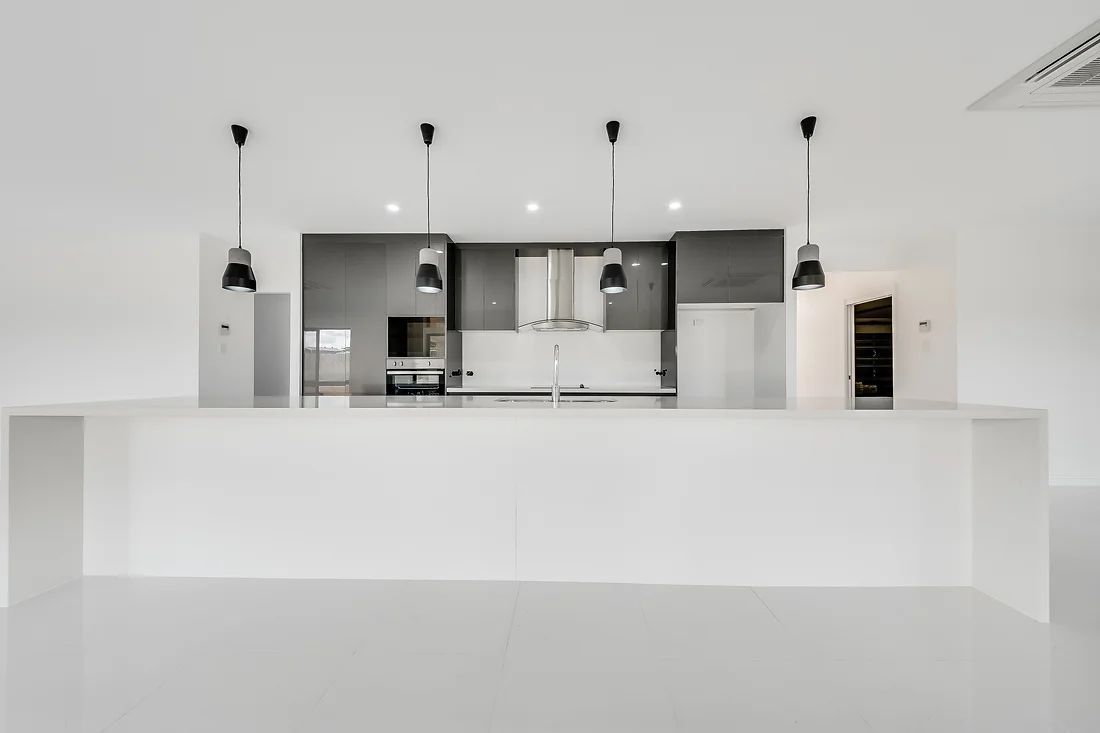 Modern White Kitchen — Engineering And Drafting Services In Yeppoon, QLD