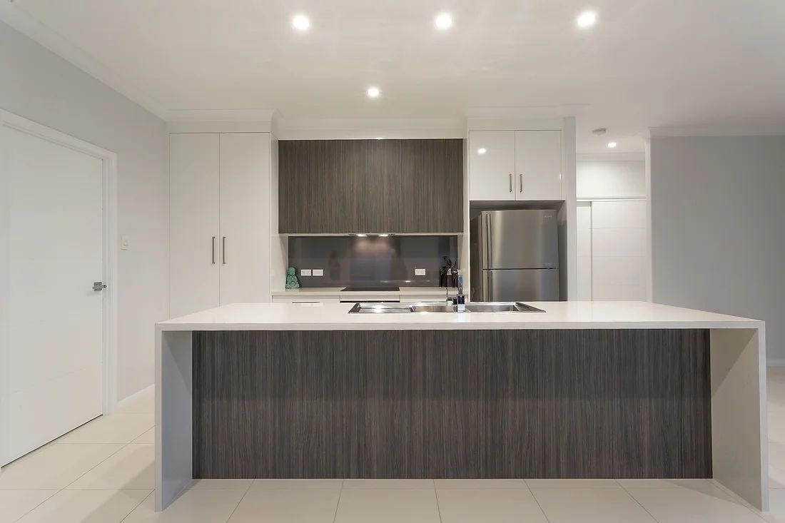 Modern White Kitchen — Engineering And Drafting Services In Yeppoon, QLD