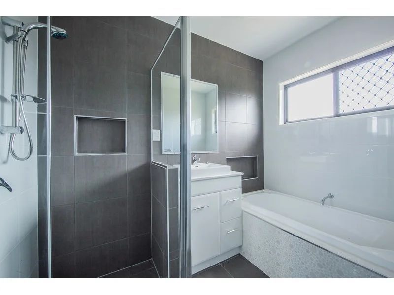 White With Grey Tiles in The Bathroom — Engineering And Drafting Services In Yeppoon, QLD