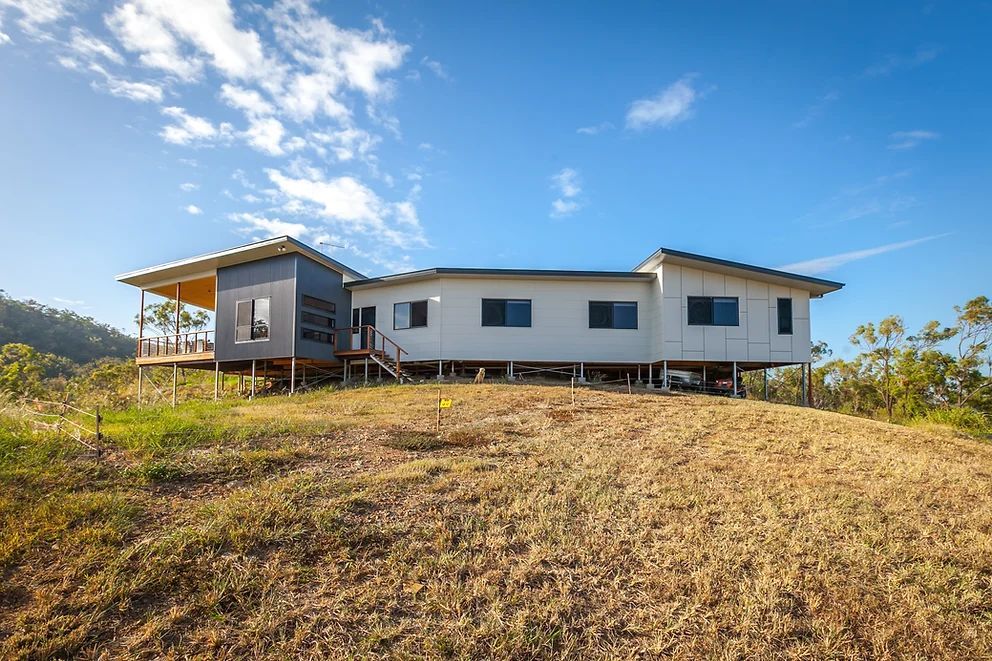 Front View of New Large Build House Front View of The House — Engineering And Drafting Services In Yeppoon, QLD