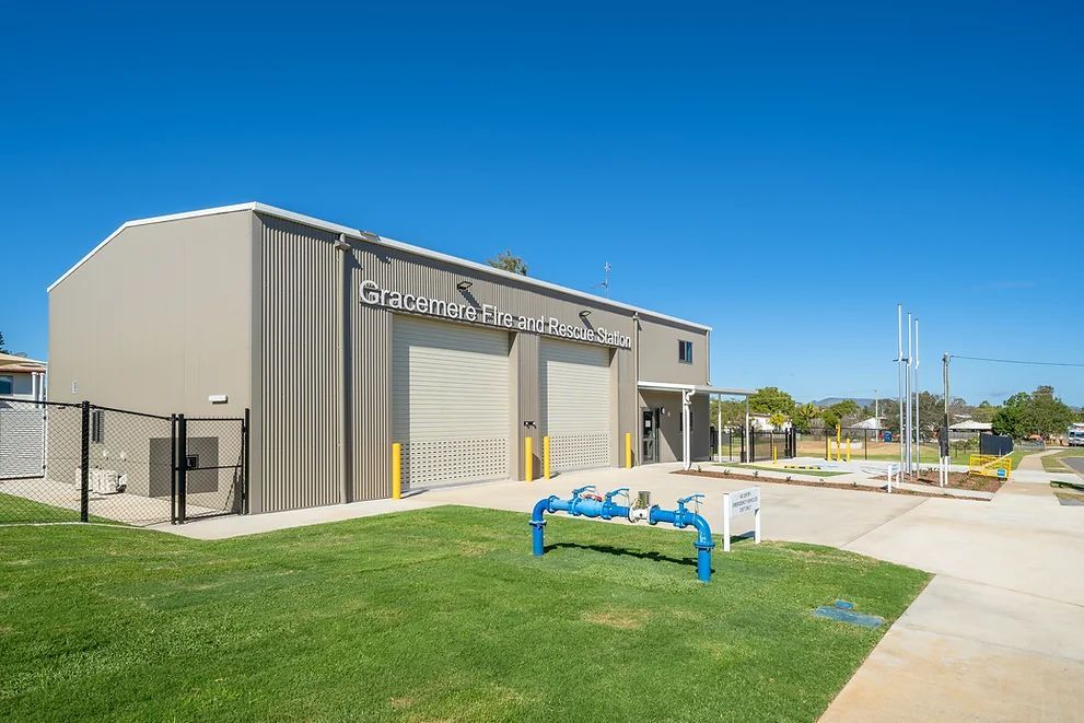 Side View of Gracemere Fire Station — Engineering And Drafting Services In Yeppoon, QLD