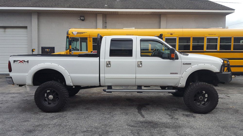 Lifted Ford F-250 HD bumper - car control in West Chester, PA