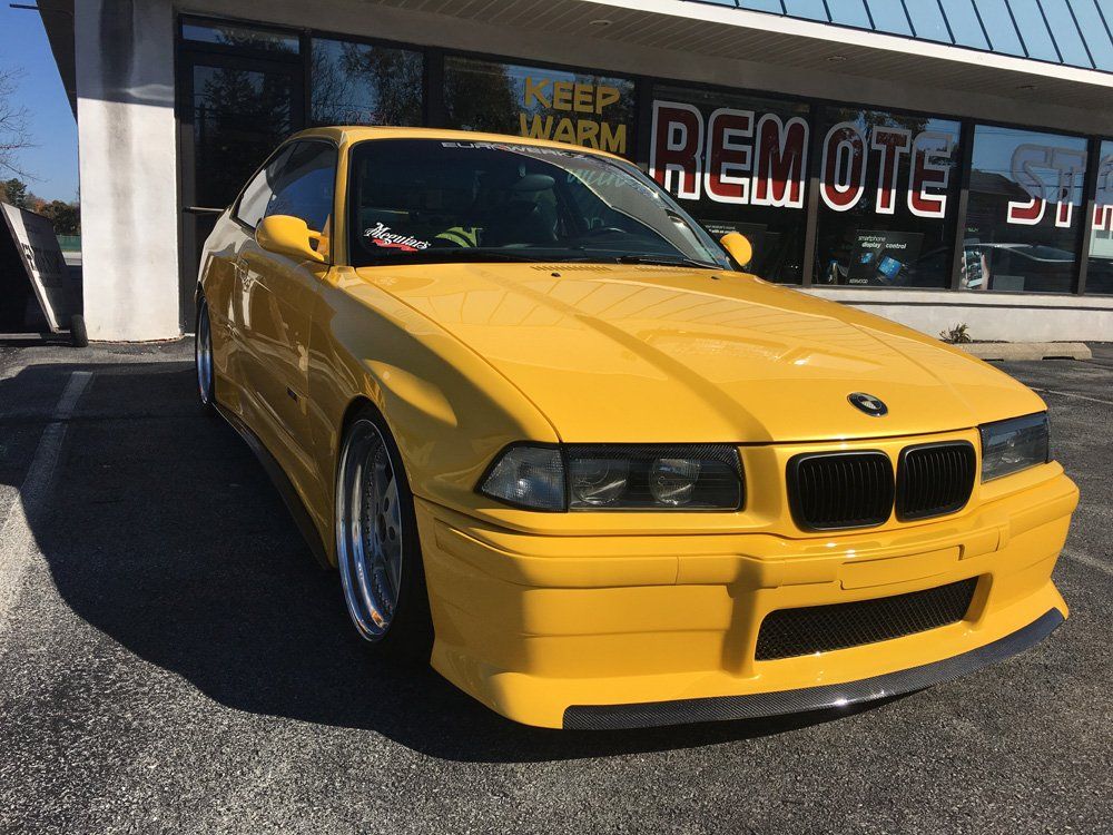 yellow BMW3 - car control in West Chester, PA