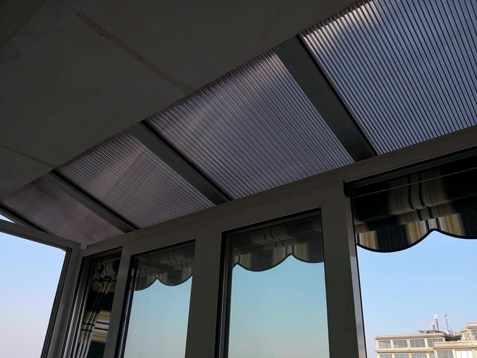 veranda con tenda da sole