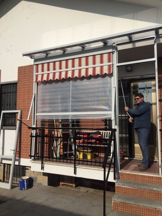 tenda da sole in terrazza