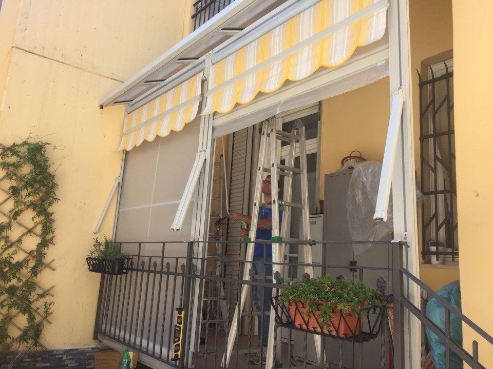 veranda tettoia in terrazza