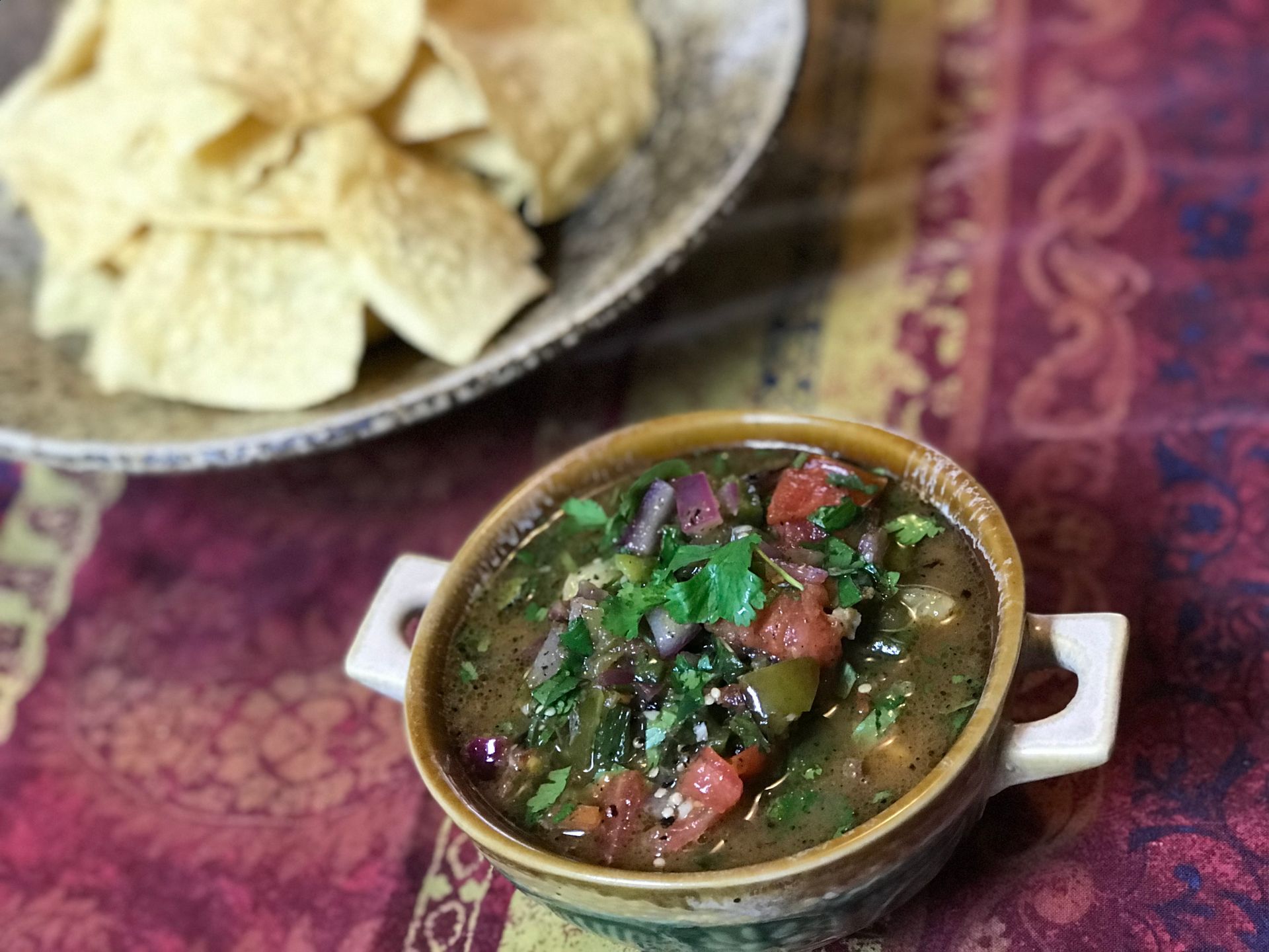 Charred Tomatillo salsa