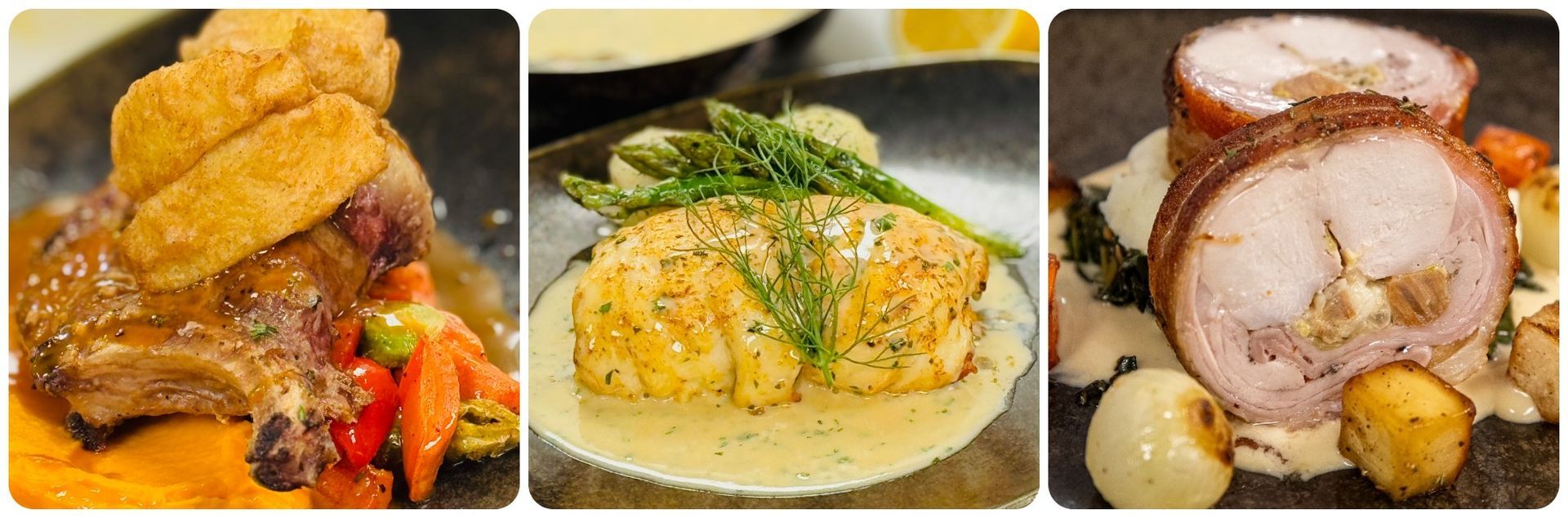 Chef Pliska's Plated Demo Dishes from classes at Ozarks Tech