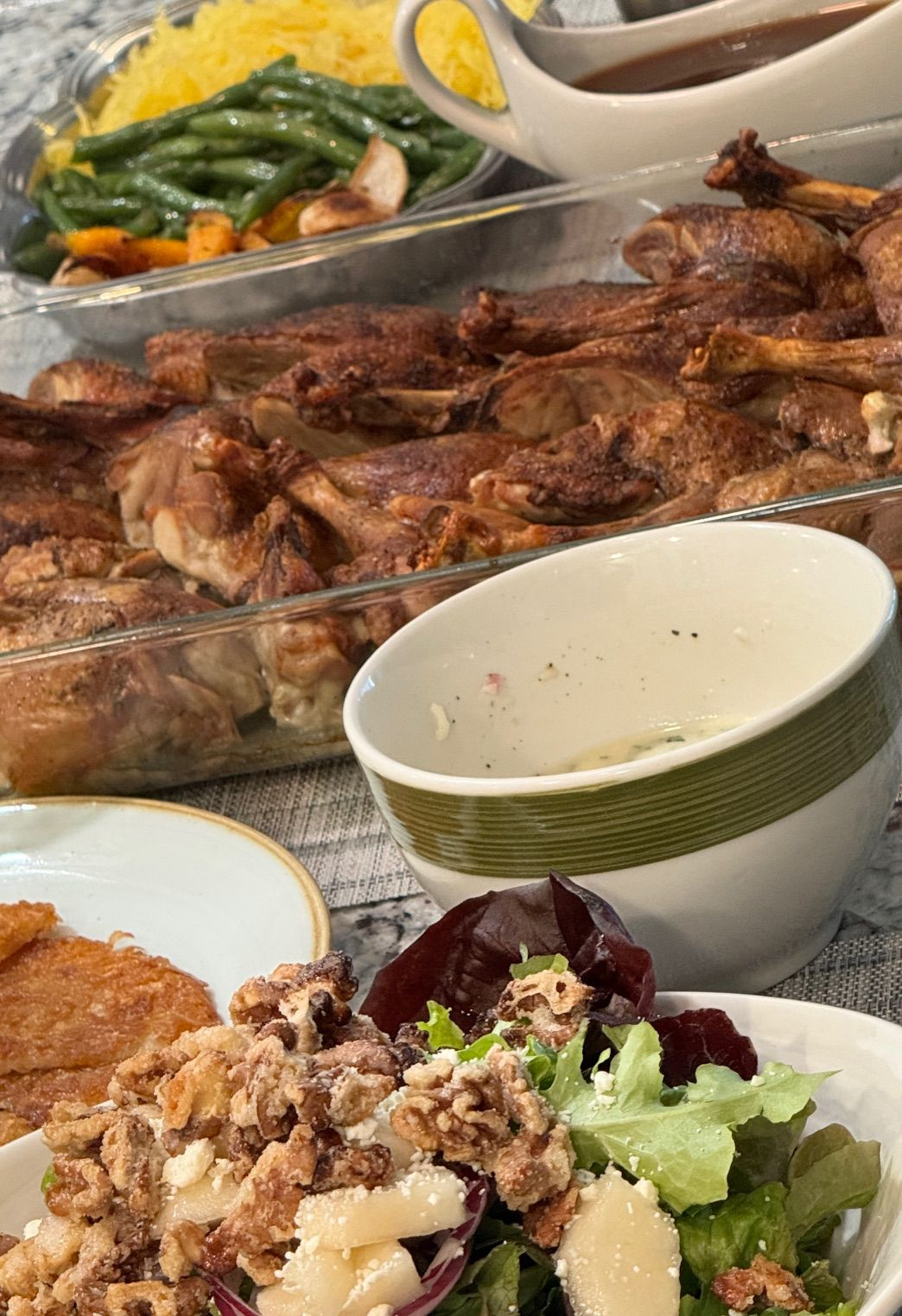 Roasted Duck feast with special side dishes