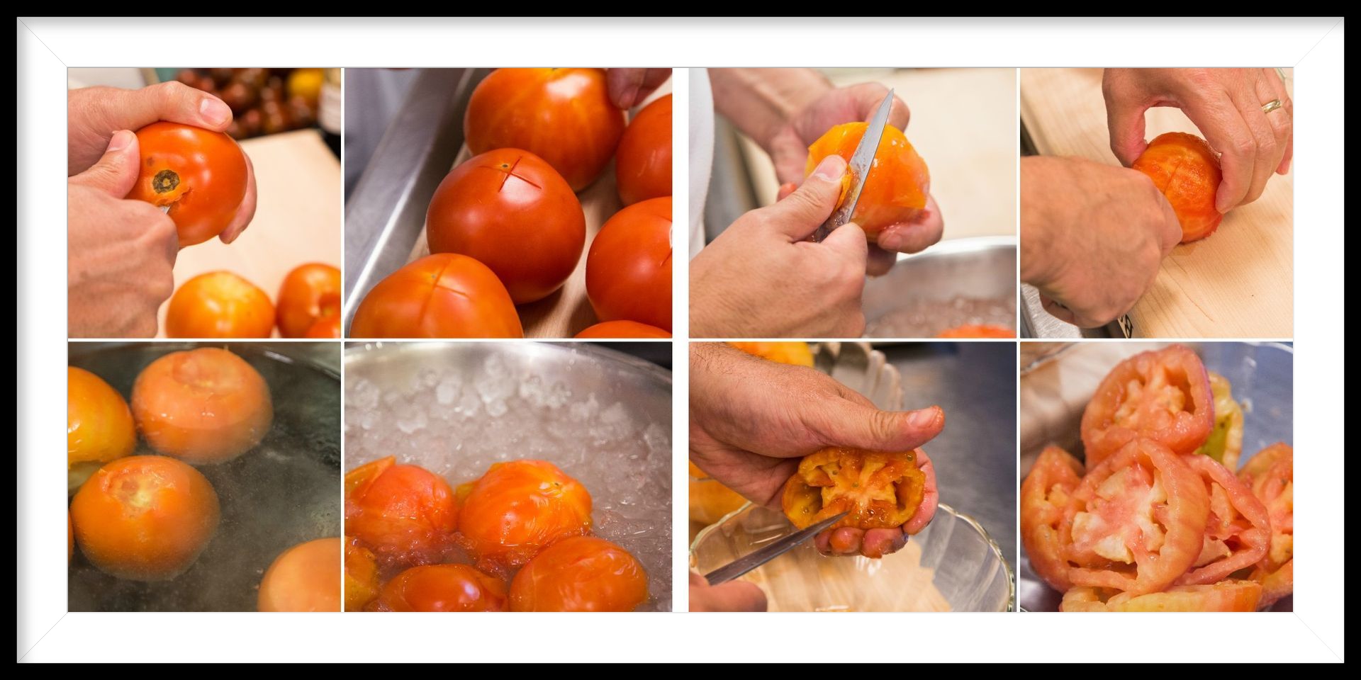 How to peel and seed tomatoes for tomato concasse by chef pliska
