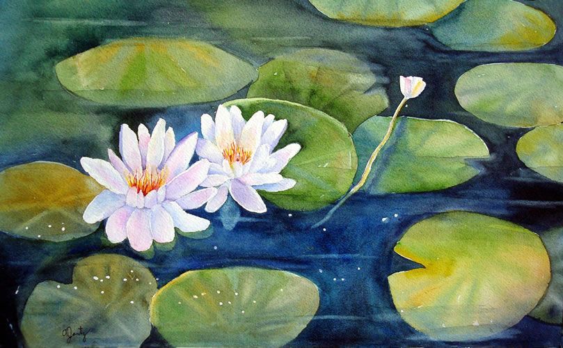 Medium: Watercolors. Dimensions: 10" H x 17" W. Price: $350.00. Prints: $125.00 (Including Shipping).