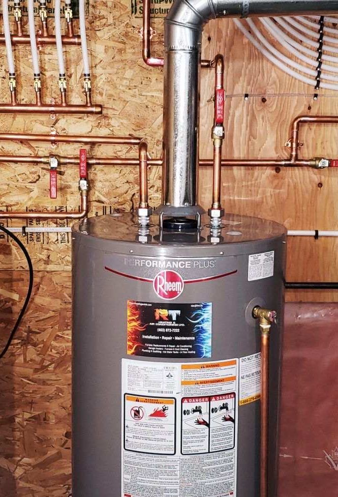 Hot water tank installation in Vancouver