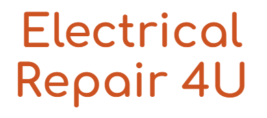 A logo for electrical repair 4u is shown on a white background.