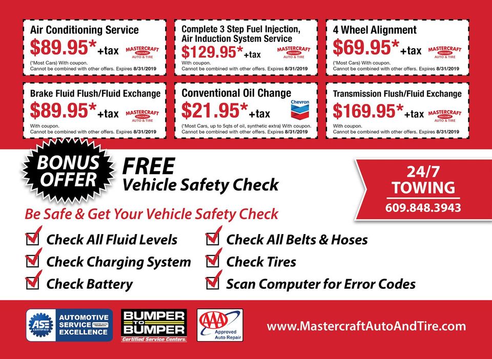 Mastercraft Discount Auto and Tire Special Offer Coupons