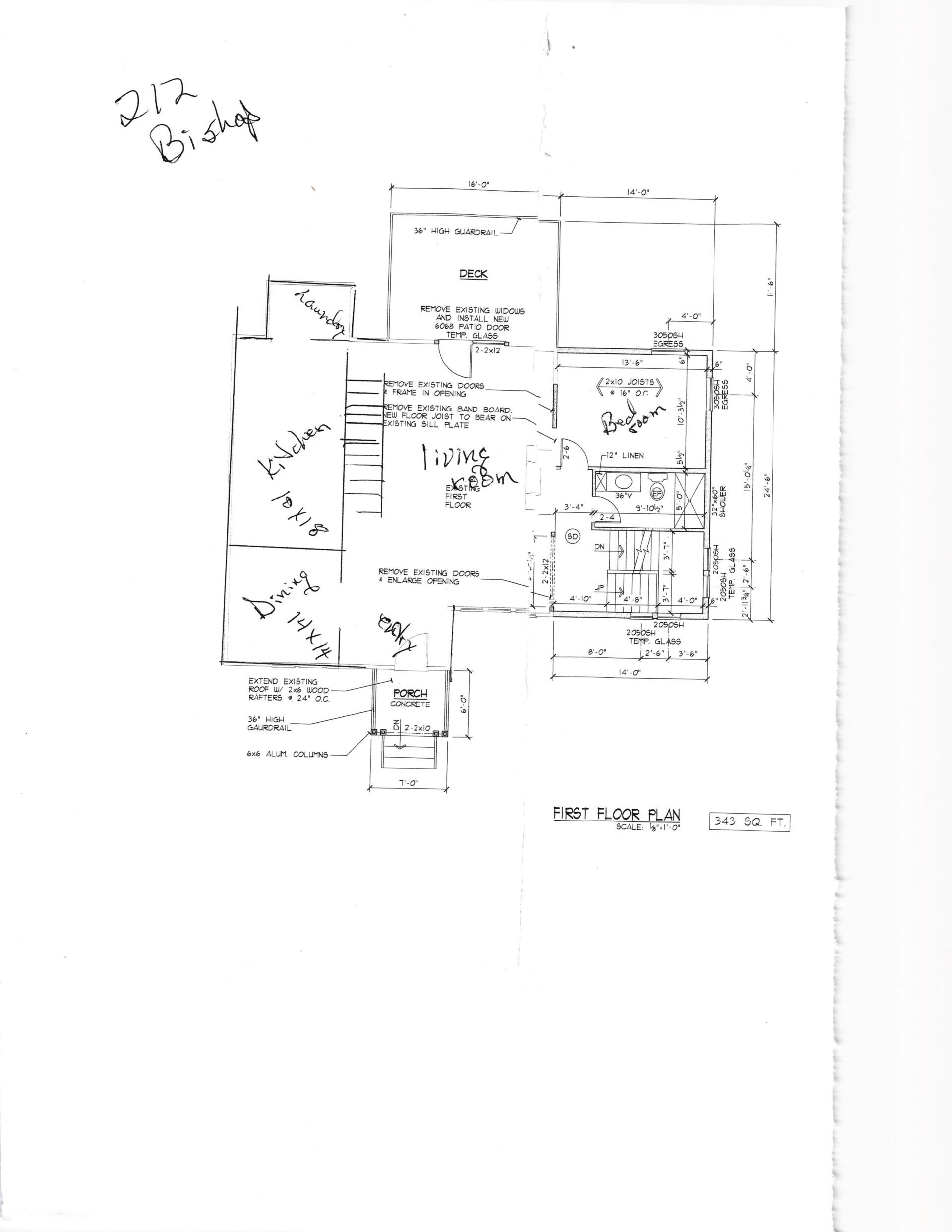 212 Bishop floor plan