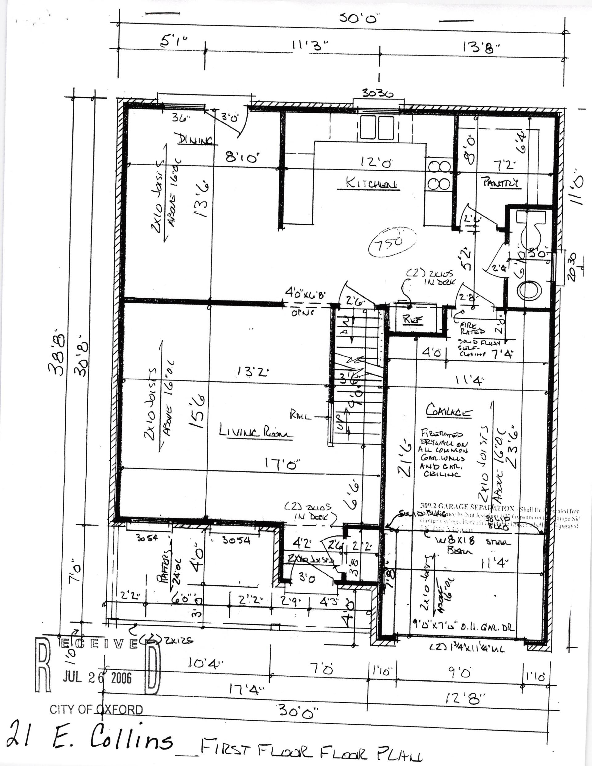 21 E Collins Floor plan