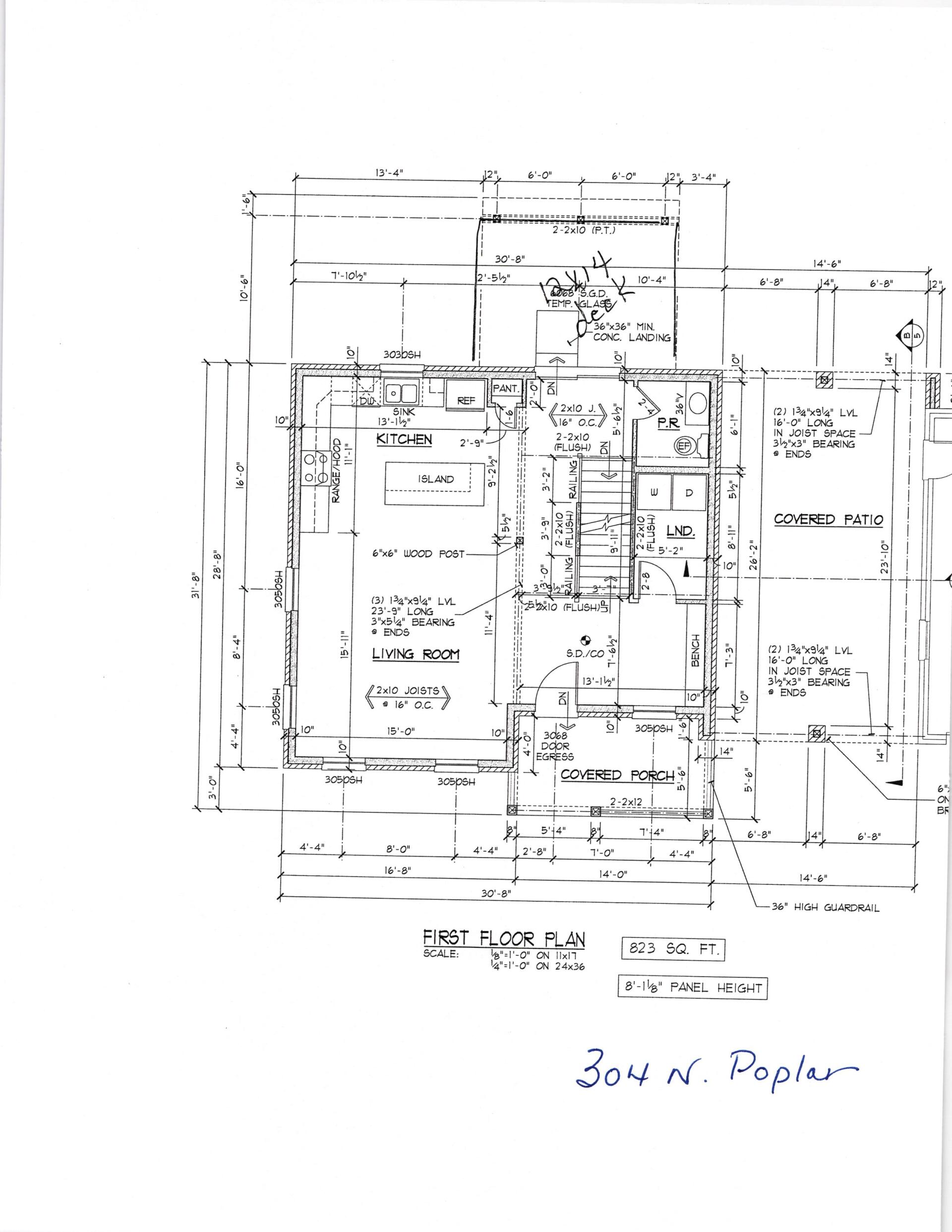 304 N Poplar St floor plan