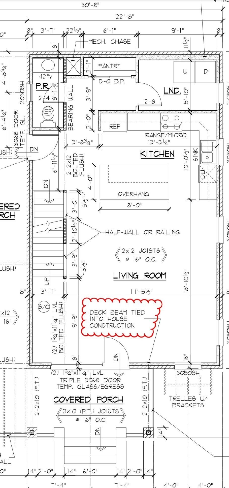 306 University first floor plan