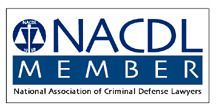 NACDL Member logo: scales of justice, 