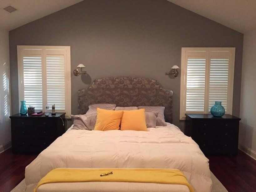 custom shutters bedroom