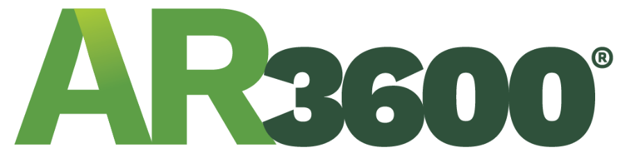 AR3600 logo in green and dark gray text with a circular icon above the letters