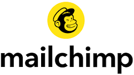 A logo for mailchimp with a monkey on it