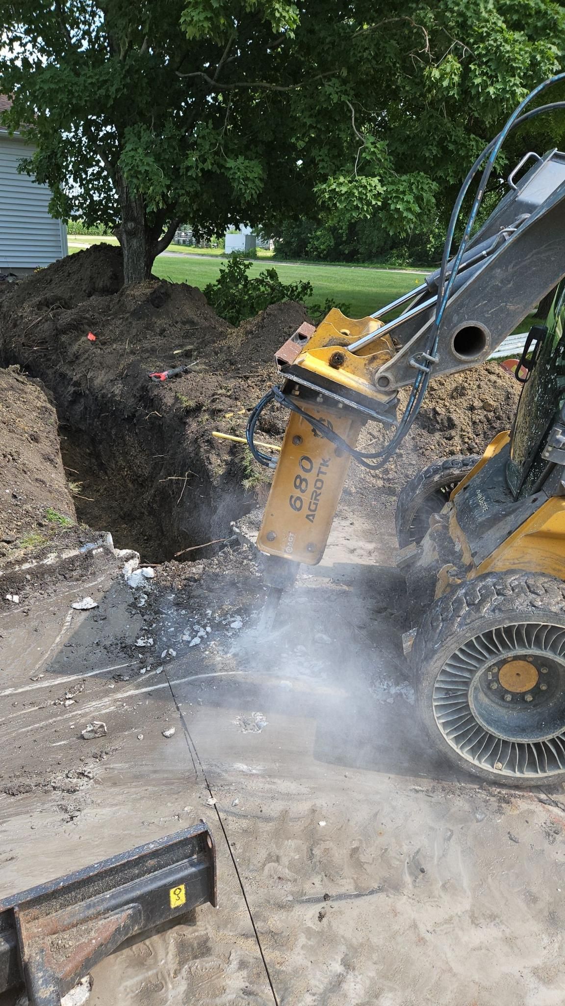 excavation, sewer repair 