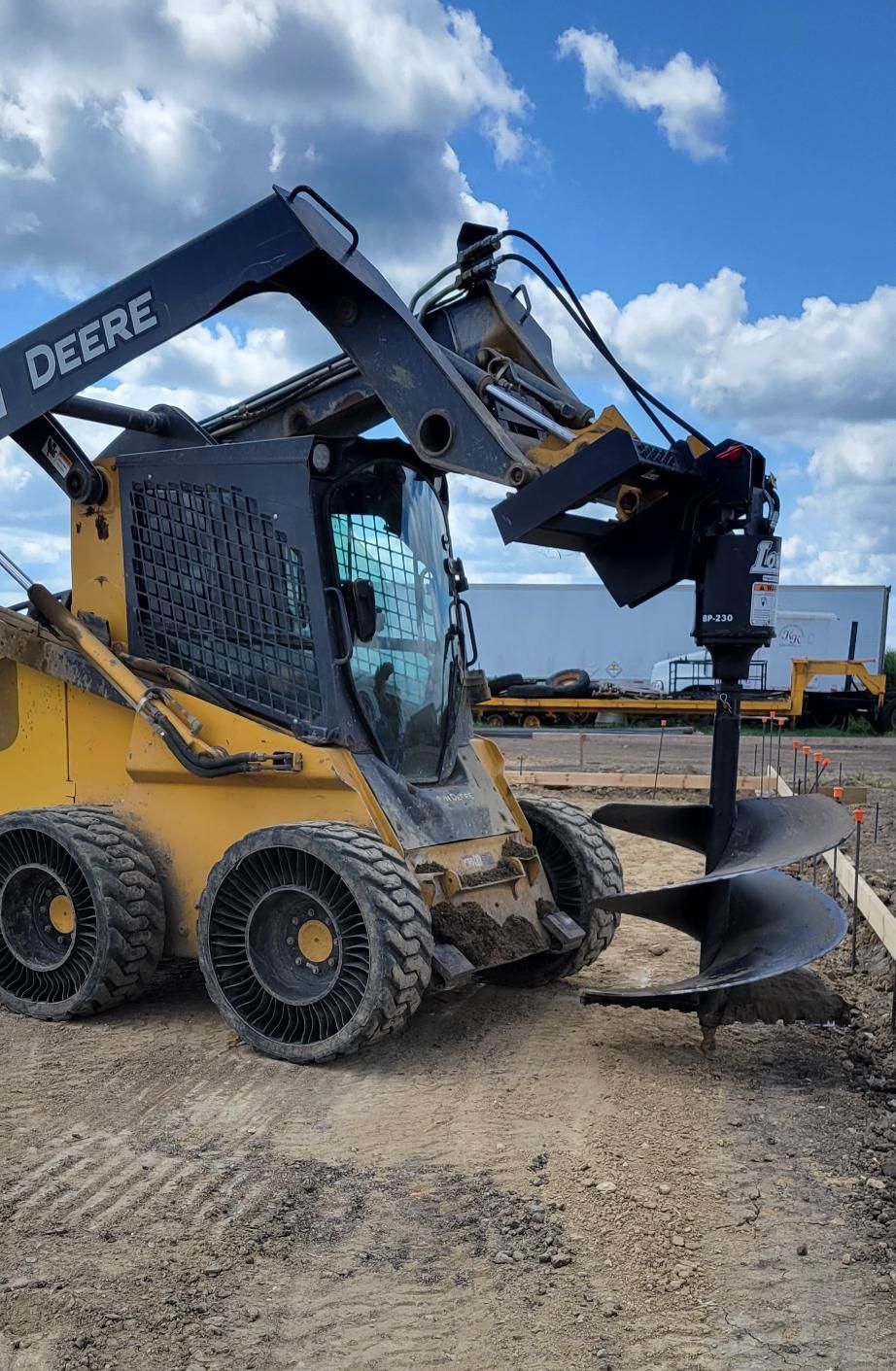 Site prep, footings