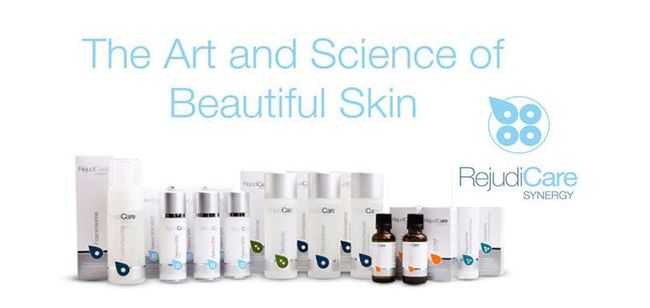 The art and science of beautiful skin is written on a white background