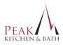 Logo for Peak Kitchen & Bath: Text 