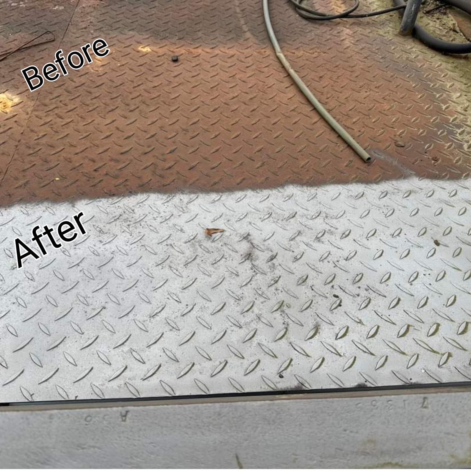 before and after of trailer bed
