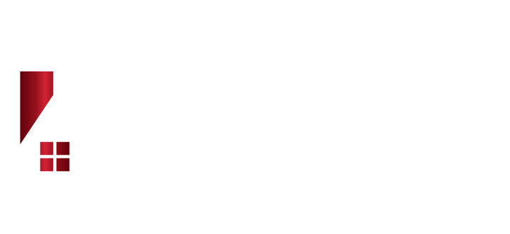 The logo for rise real estate agency is gray and red.