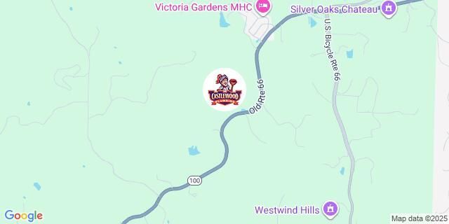 Map showing the location of a business, with nearby places like 