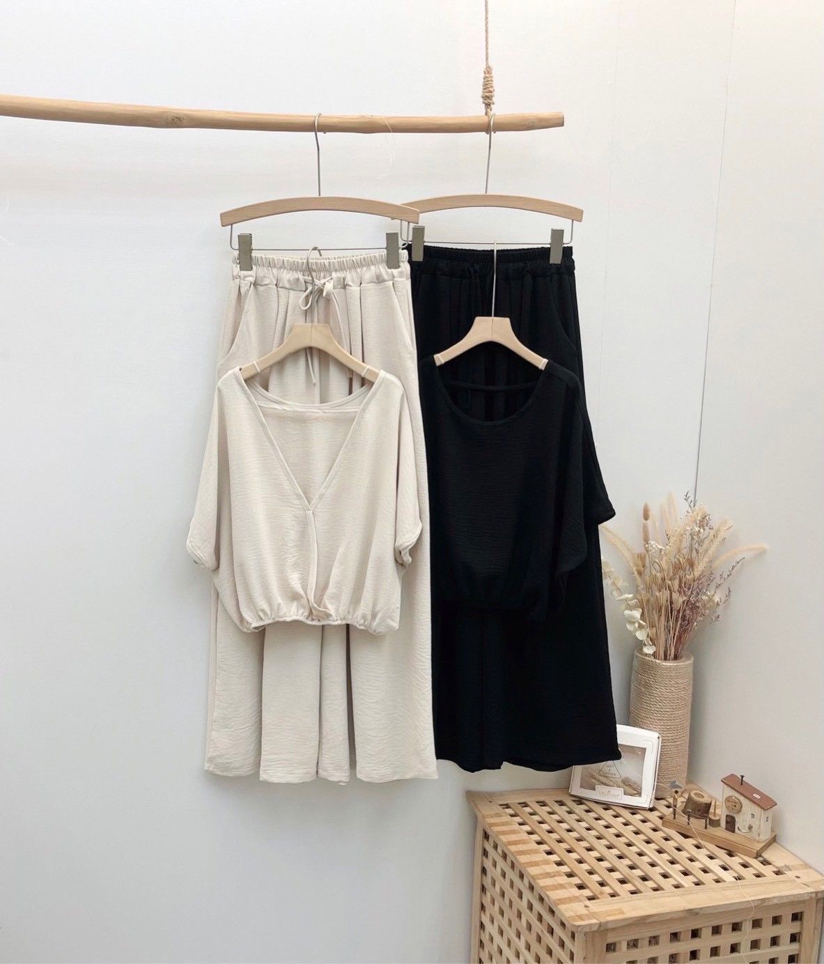 極致涼感・顯瘦氣質雪紡二件式套裝 (含運) | 一件免運