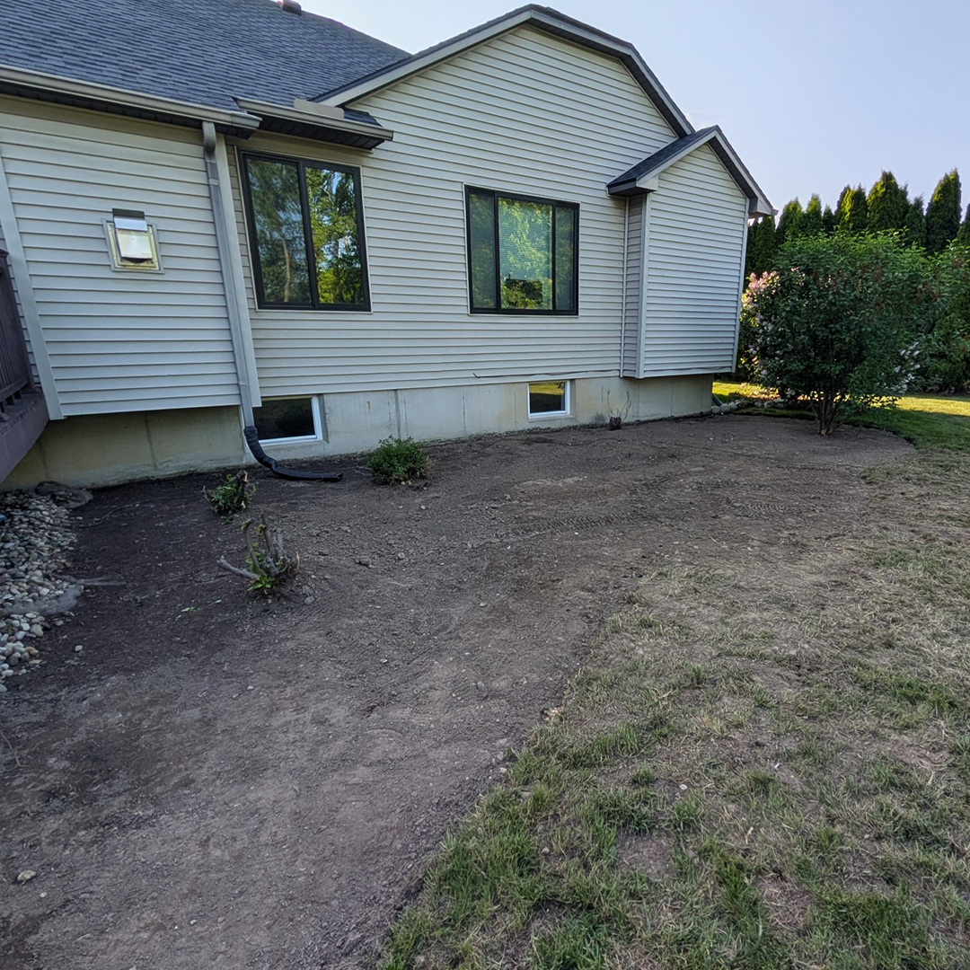 Landscaping project after 3