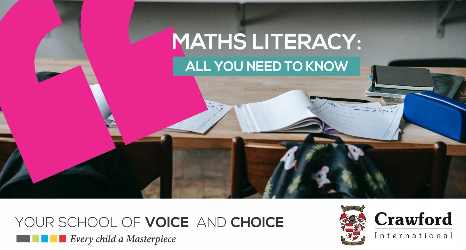 A poster that says maths literacy all you need to know