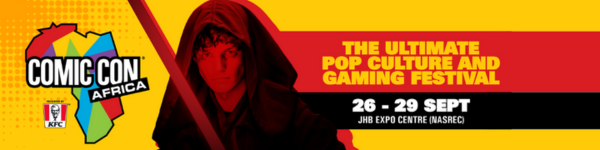 A poster for comic con africa the ultimate pop culture and gaming festival