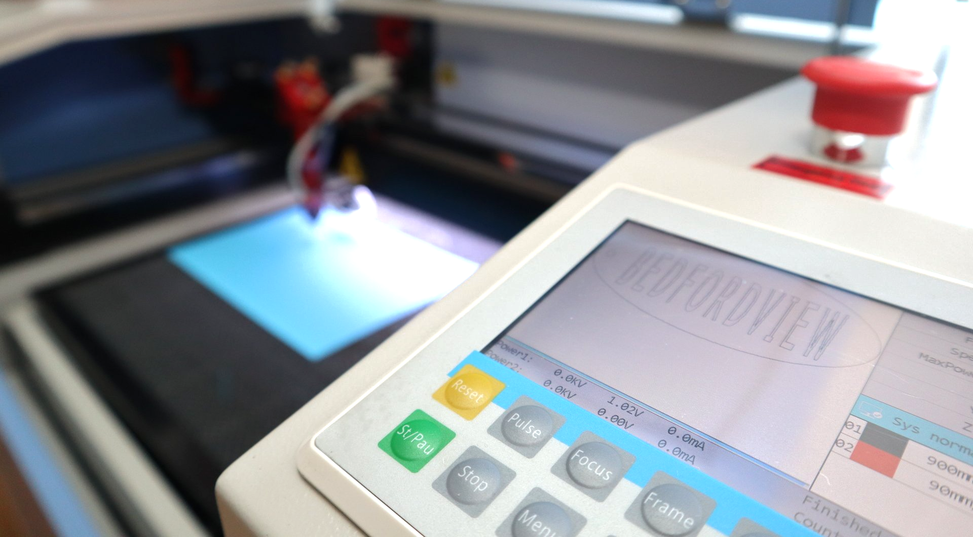 a close up of a control panel on a 3D printer
