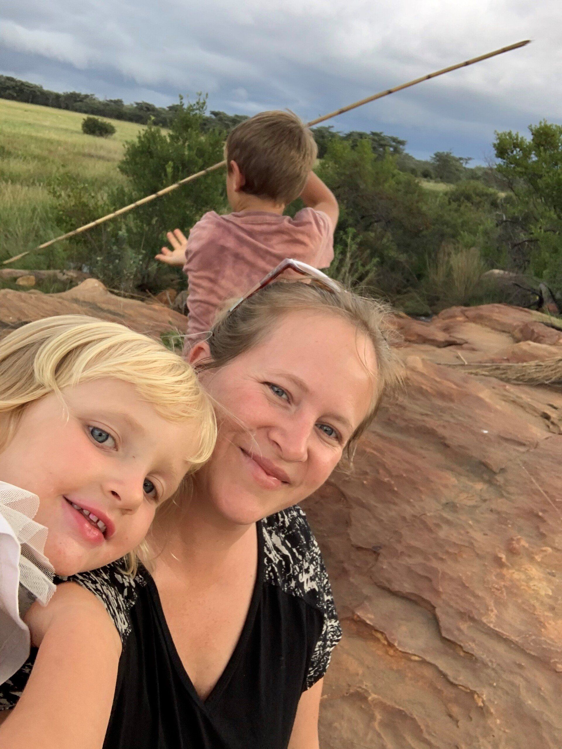 Lady with small child