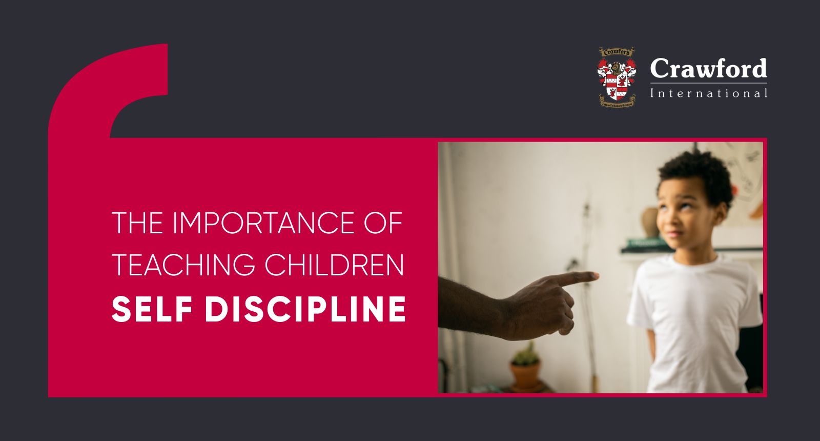 The importance of teaching children self discipline is being discussed